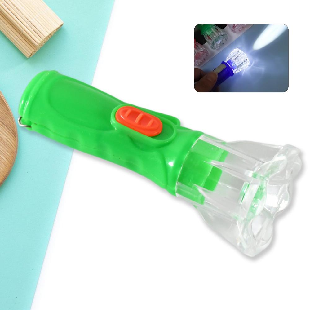 Small Plastic LED Torch Cute & Handy Pocket Flashlight for Kids (1 Pc)
