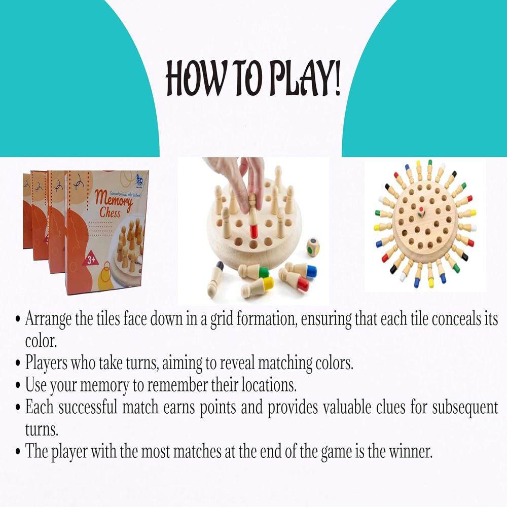 Wooden Memory Chess