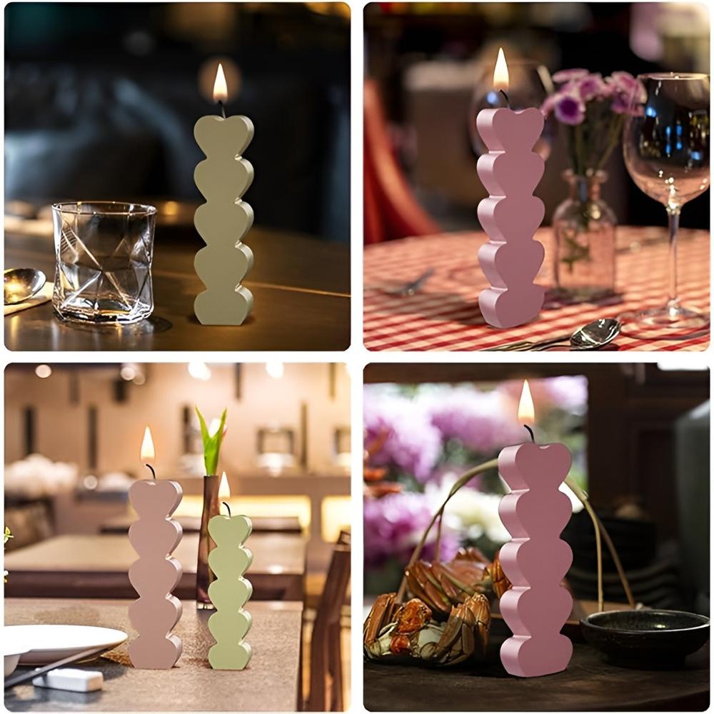 Heart Silicone Candle Mould