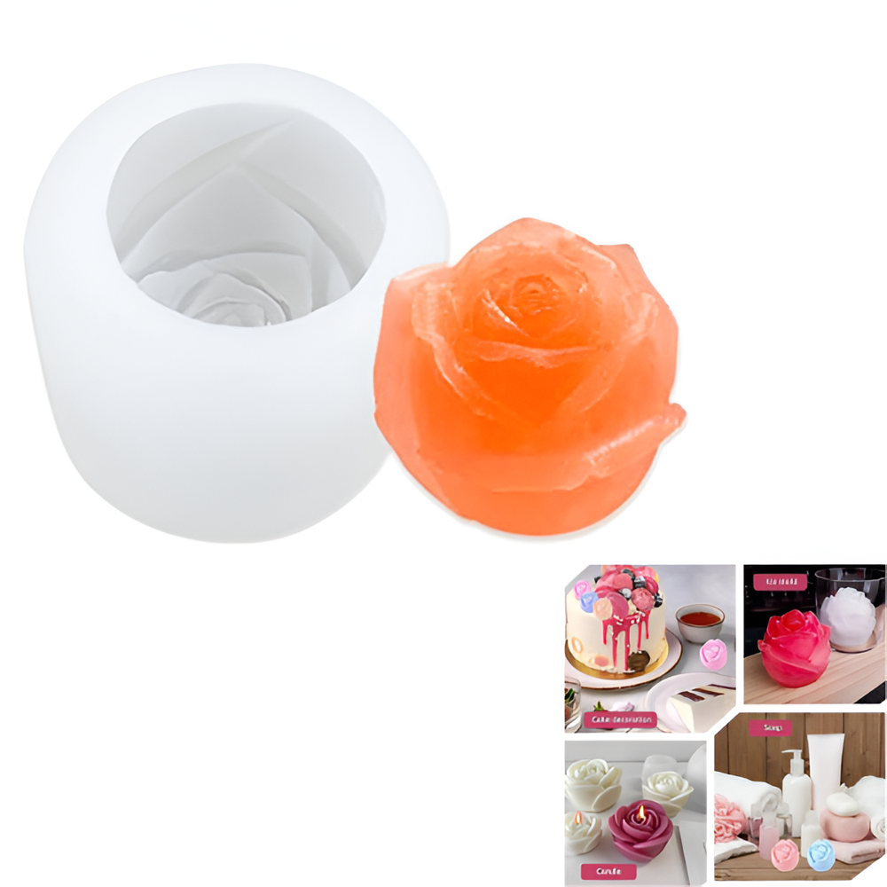 Rose Silicone Candle Mold