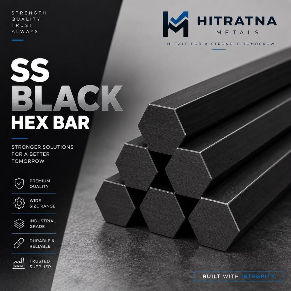 SS 304 Black Hex Bar