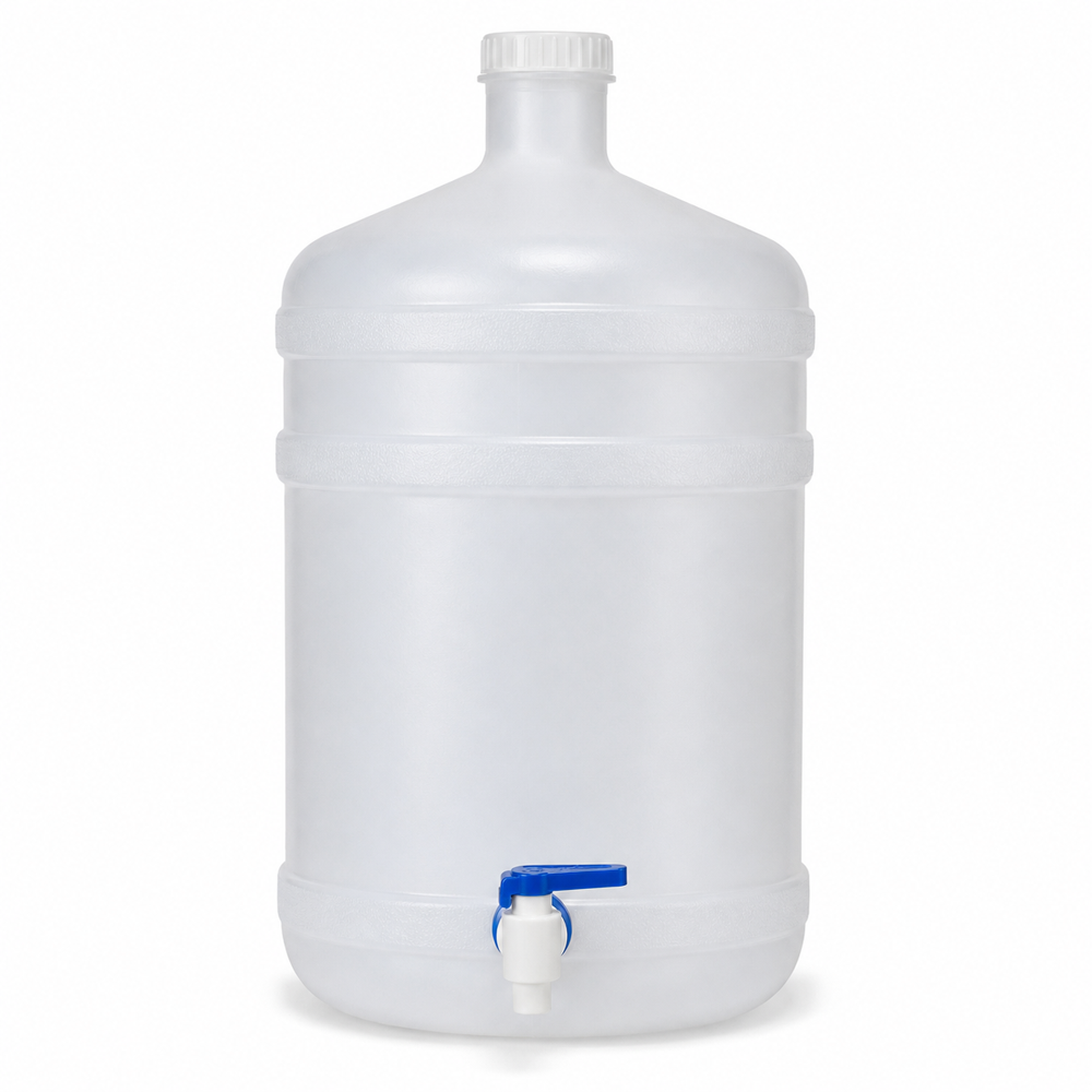 Carboy With Stop Cock - Equipment Materials: Plastic