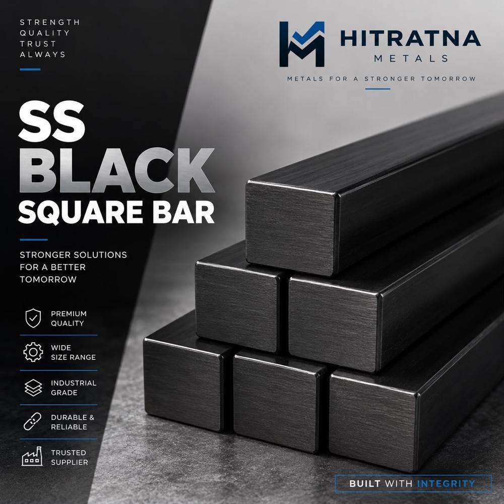 SS 309 Black Square Bar
