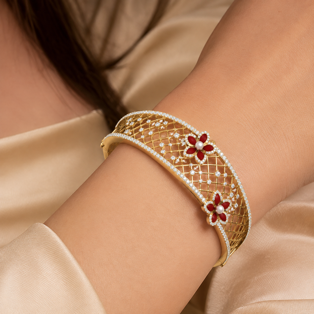 925 Silver CZ Bracelet PBG-069-Y1