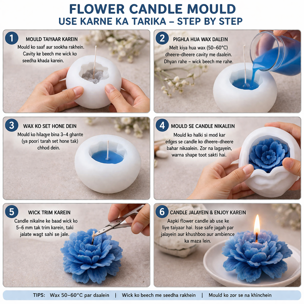 Flower Candle Mould