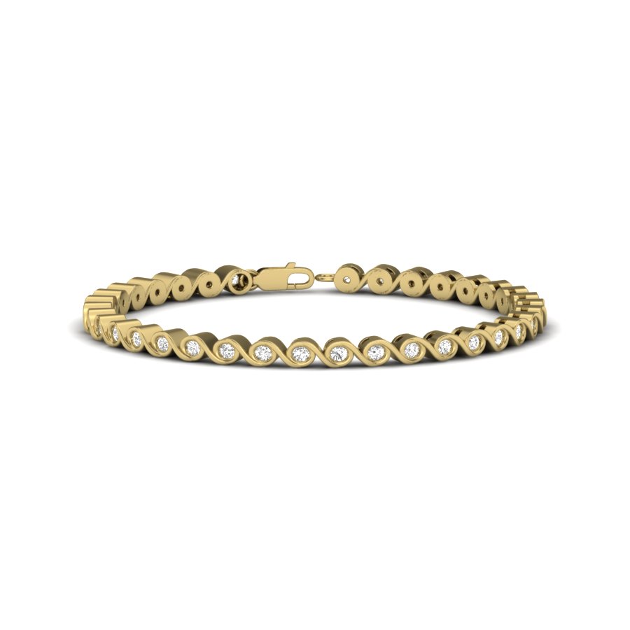 925 Silver CZ Bracelet PBG-076-Y1