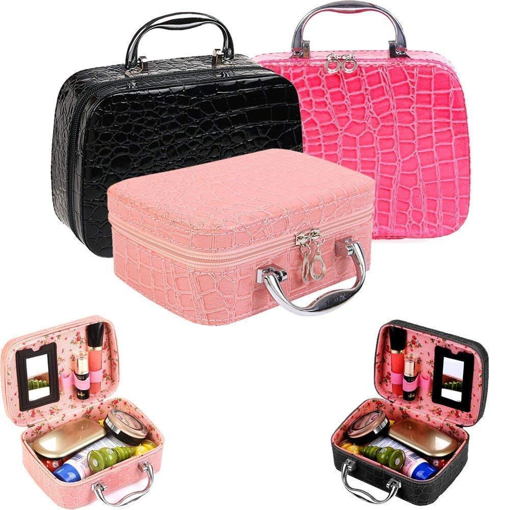 Suitcase Makeup Bag