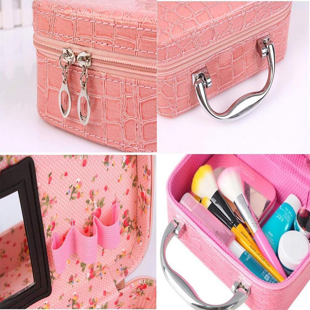 Suitcase Makeup Bag