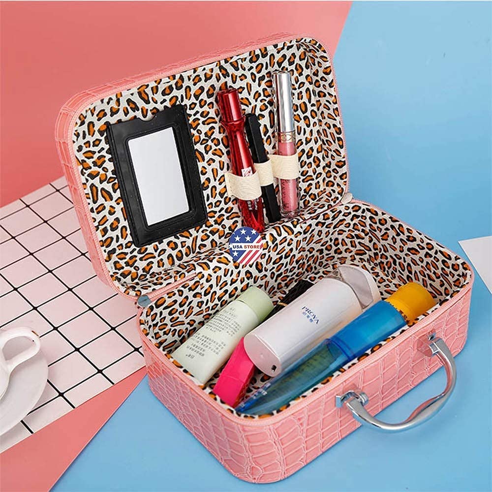 Suitcase Makeup Bag