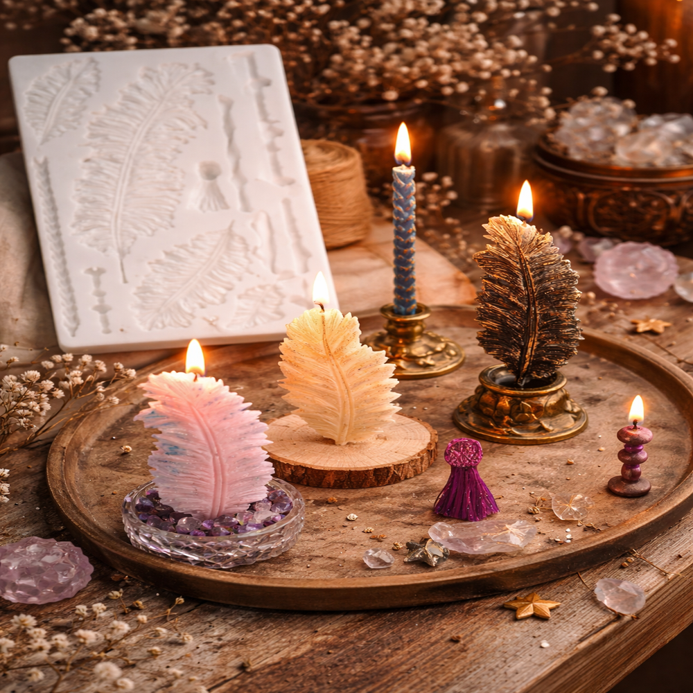 Leaves Silicone Candle Mould