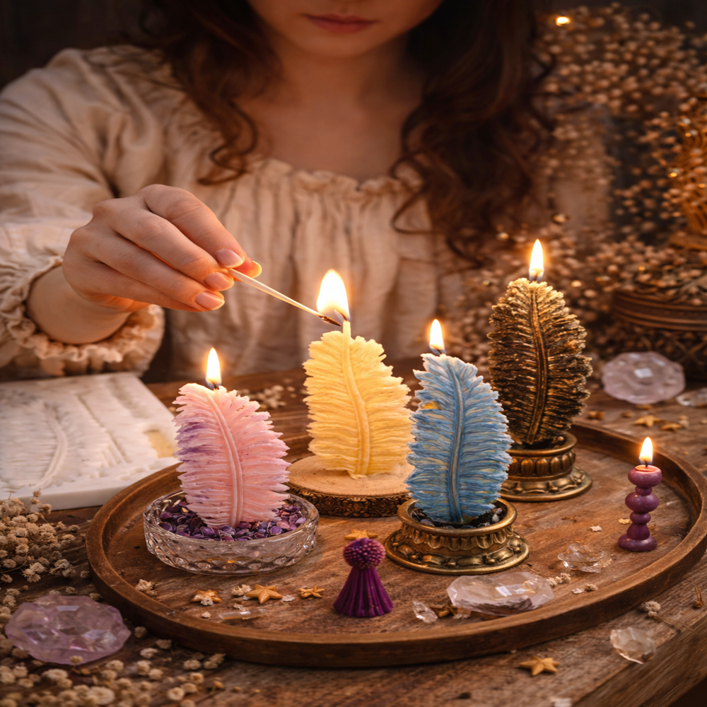 Leaves Silicone Candle Mould