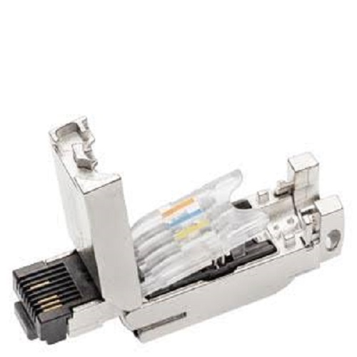Siemens, SIMATIC NET, 6GK1901-1BB10-2AE0, IE FC RJ45 Plug 180 (2x2 / 50 Units), N/A (Passive Networking Data Connector), 500 V AC Core-to-Core