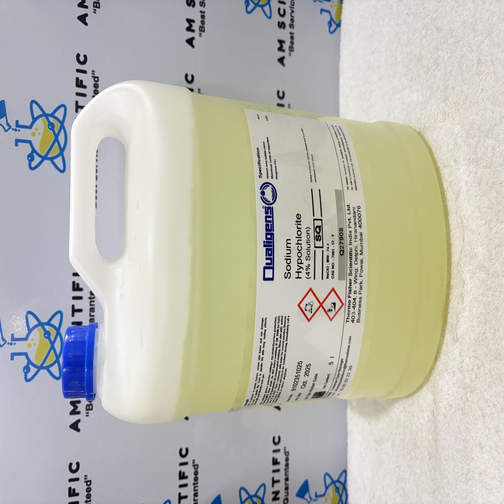 Sodium Hypochlorite Solution 5Ltr Qualigens