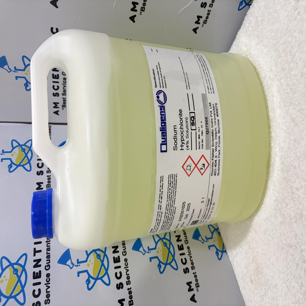 Sodium Hypochlorite Solution 5Ltr Qualigens