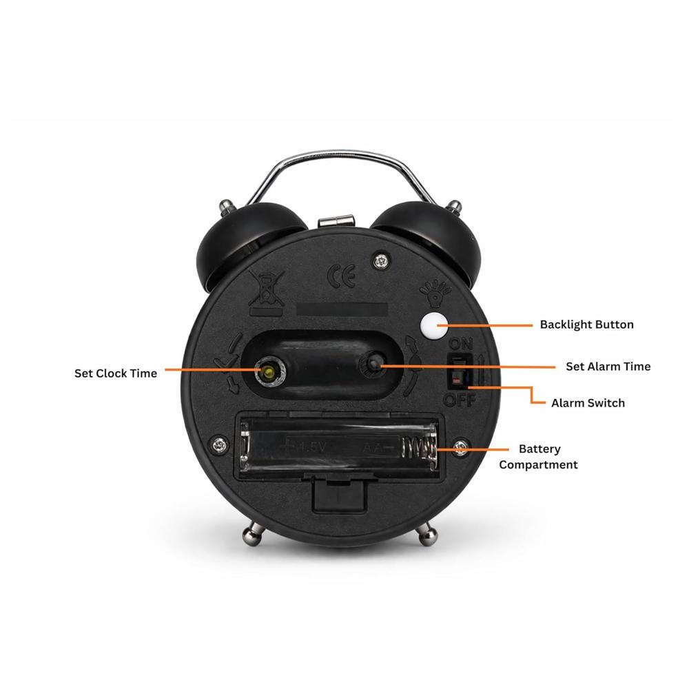 Alarm Clock Full Black