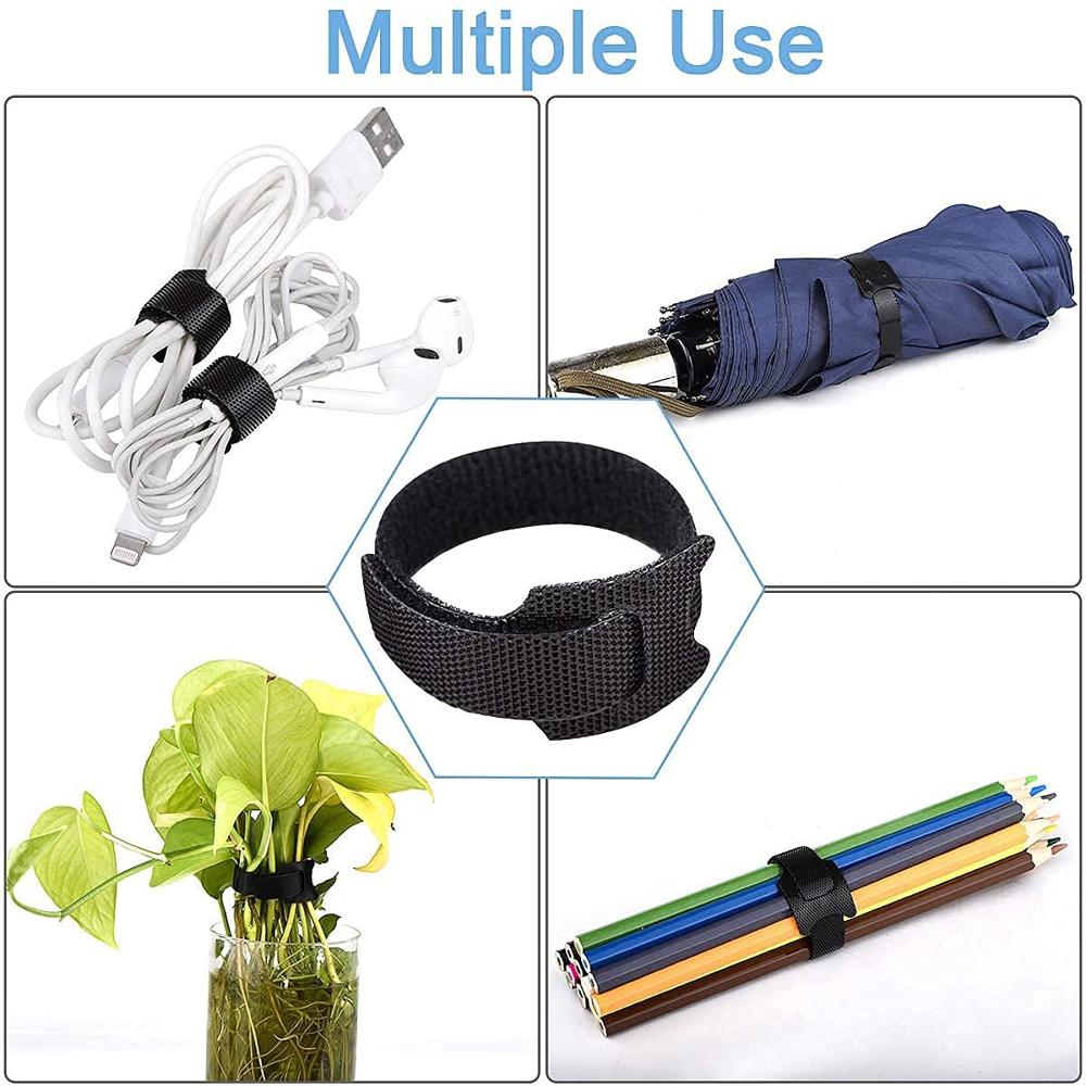 10PCS HOOK LOOP CABLE TIE