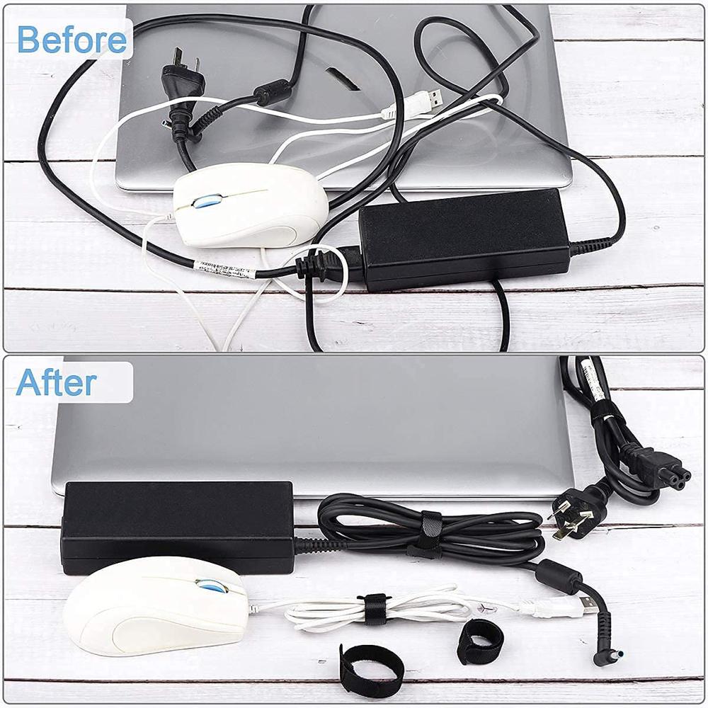 10PCS HOOK LOOP CABLE TIE