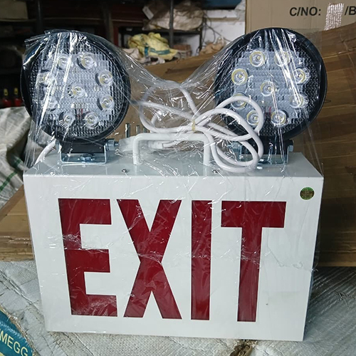 White Emergency Exit Light