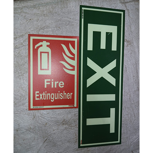 Fire Extinguisher And Exit Sign