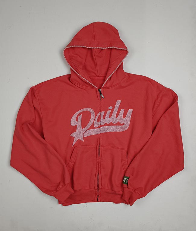 W13712 | DAILY DRILLS Ladies Hooded Full Zipper Sweatshirts