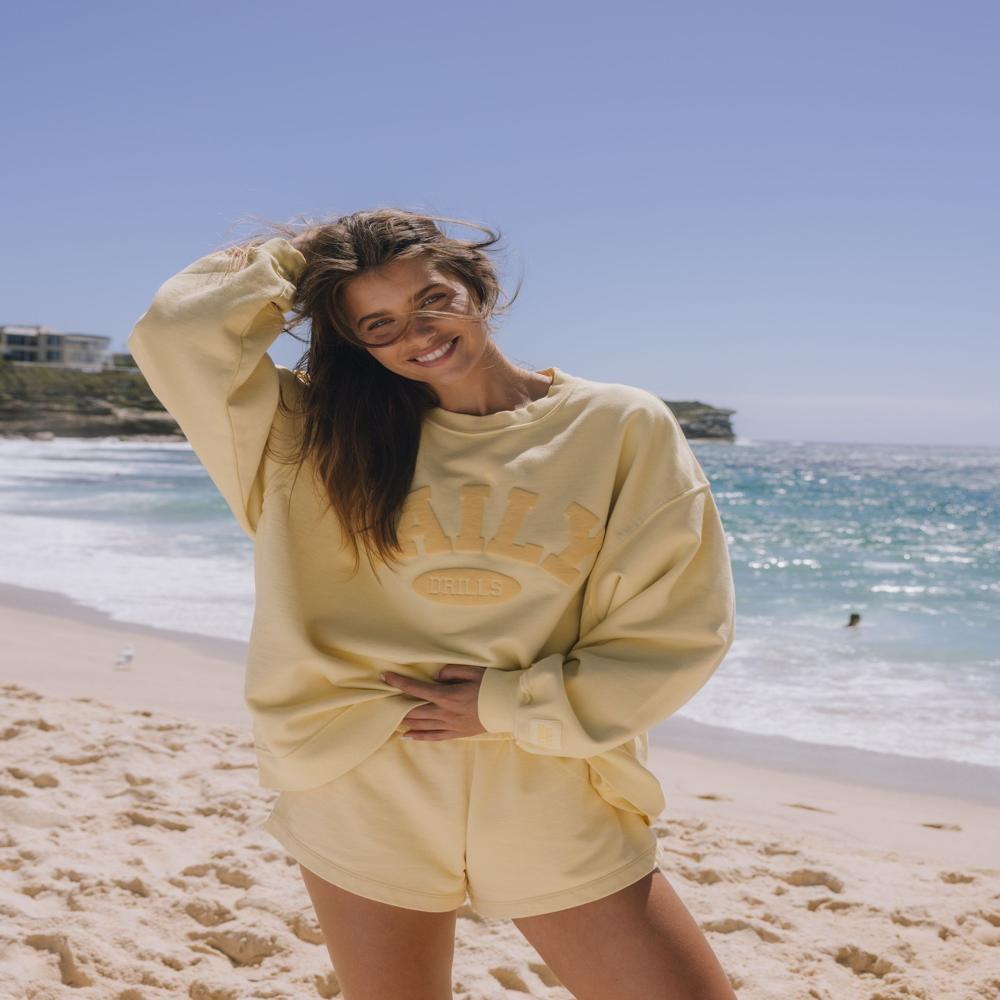 Ladies Printed Oversize Fit Sweatshirts
