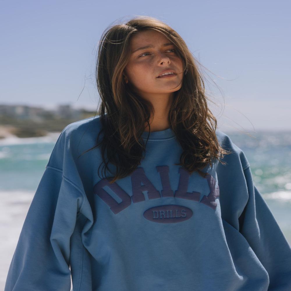 W13711 | DAILY DRILLS Ladies Printed Oversize Fit Sweatshirts
