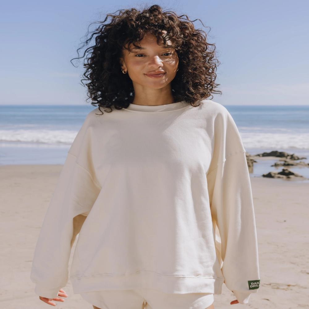W13710 | DAILY DRILLS Ladies Oversize Fit Sweatshirts