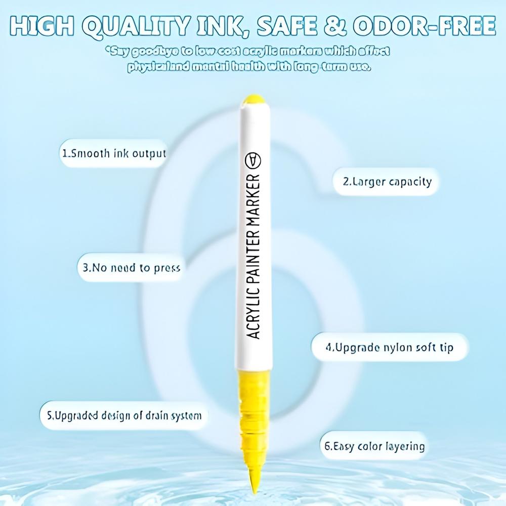Acrylic Marker 9pcs Set
