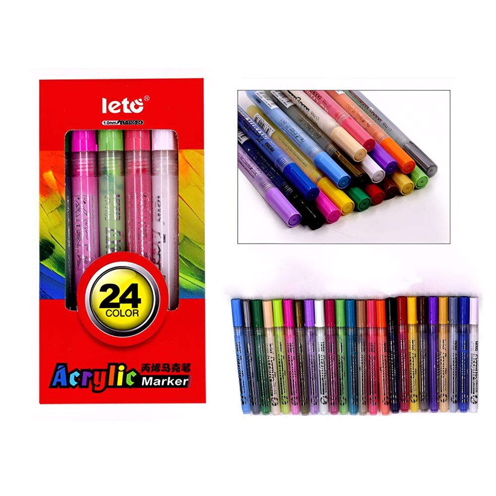 Acrylic Marker 24Pcs