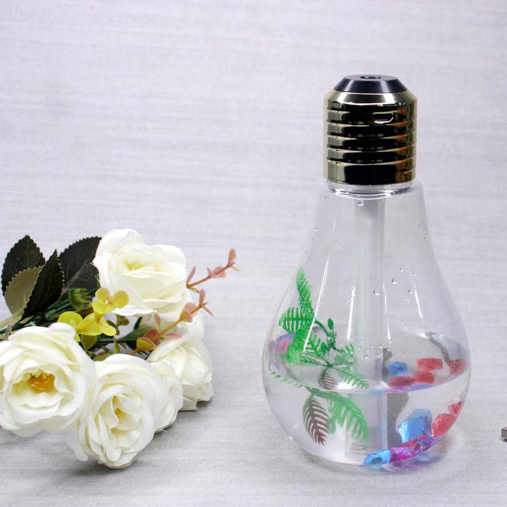 Led Light Bulb Shaped Desktop Air Humidifier
