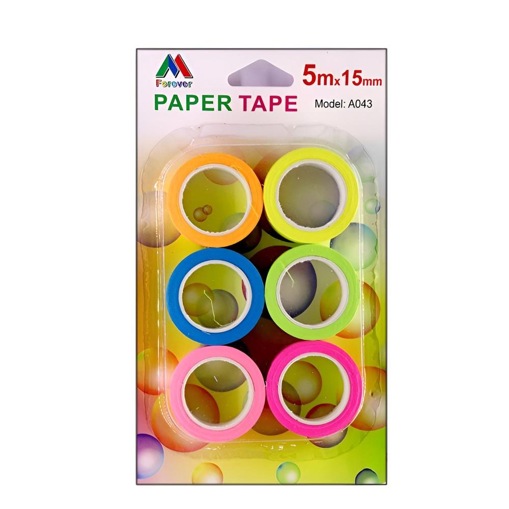 Color Paper Tape 6Pcs