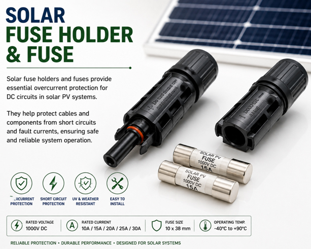 Solar Fuse Holder And Fuse