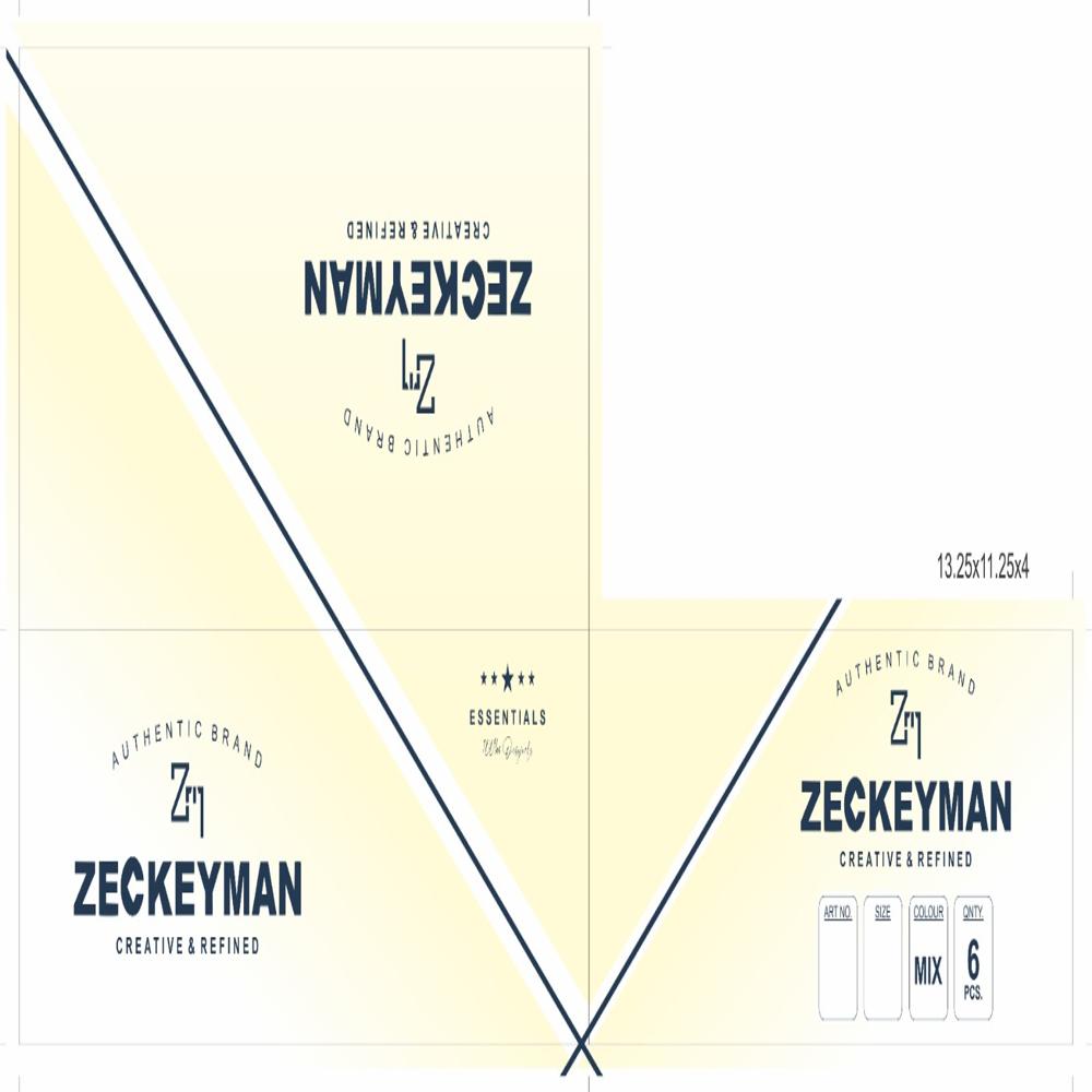 Zeckyman Corrugated Carton - Artwork: Yes