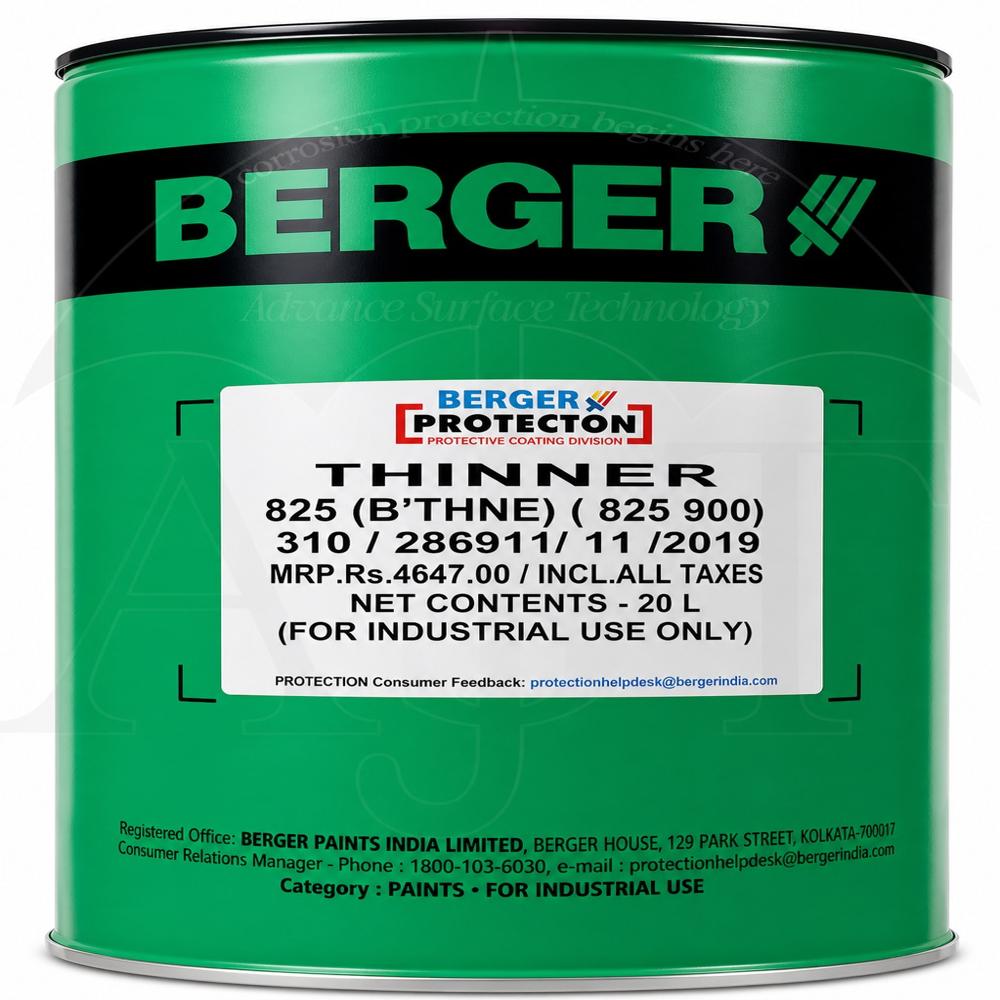 Thinner 825(Berger Thanee Thinner) - Application: Brush