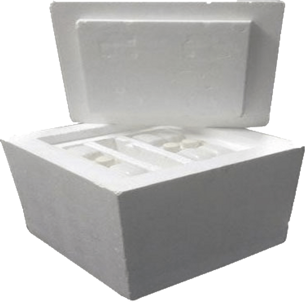 Bottle Thermocole Packaging - Color: White