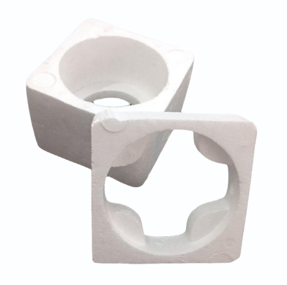 Bottle Thermocole Packaging - Color: White