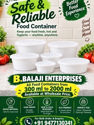 Disposable Plastic Container