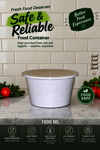 1000 ML Plastic Food Container