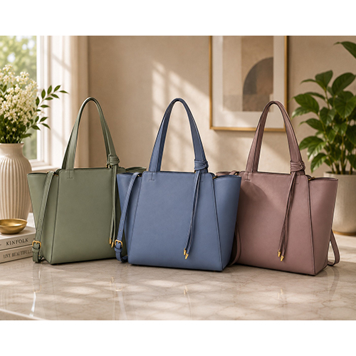 Multicolour Pu Leather Womens Tote Handbag - Capacity: 12 Ltr