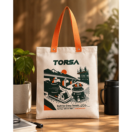 Printed Cotton Canvas Gifting Tote Bag - Capacity: 10 Kg