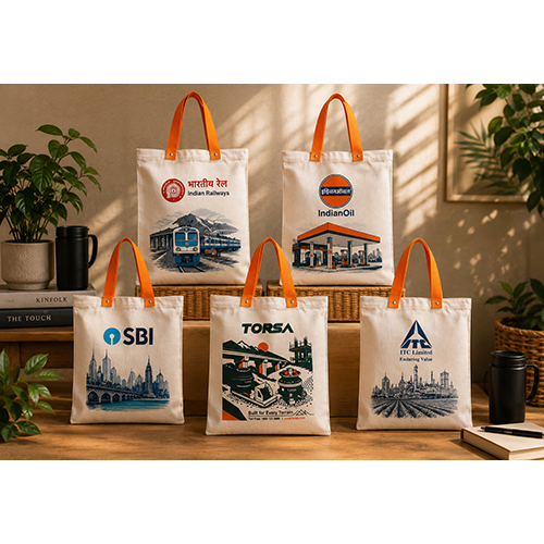 Printed Cotton Canvas  Gifting Tote Bag