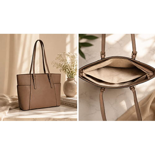 Minimalist PU Leather Shoulder Tote Bag
