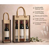 Bottle Gift Bag With Clear Pvc Window - Capacity: 2-5 Ltr
