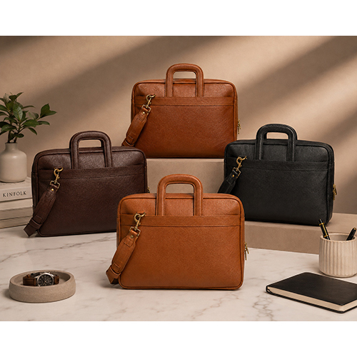 Leather Laptop Briefcase and Office Bag