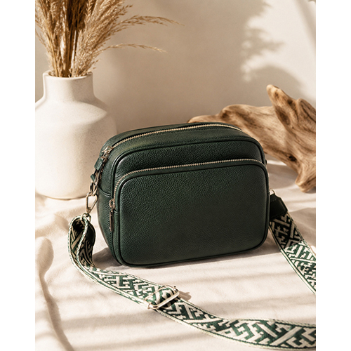 Leather Mini Crossbody Camera And Phone Sling Bag - Coating Type: Protective Wax