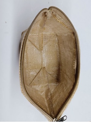 Jute Cosmetic Utility Pouch - Usage: Gift