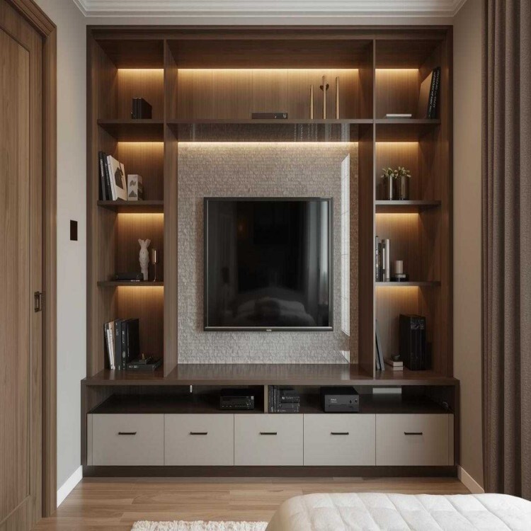 Master Bed Tv Unit