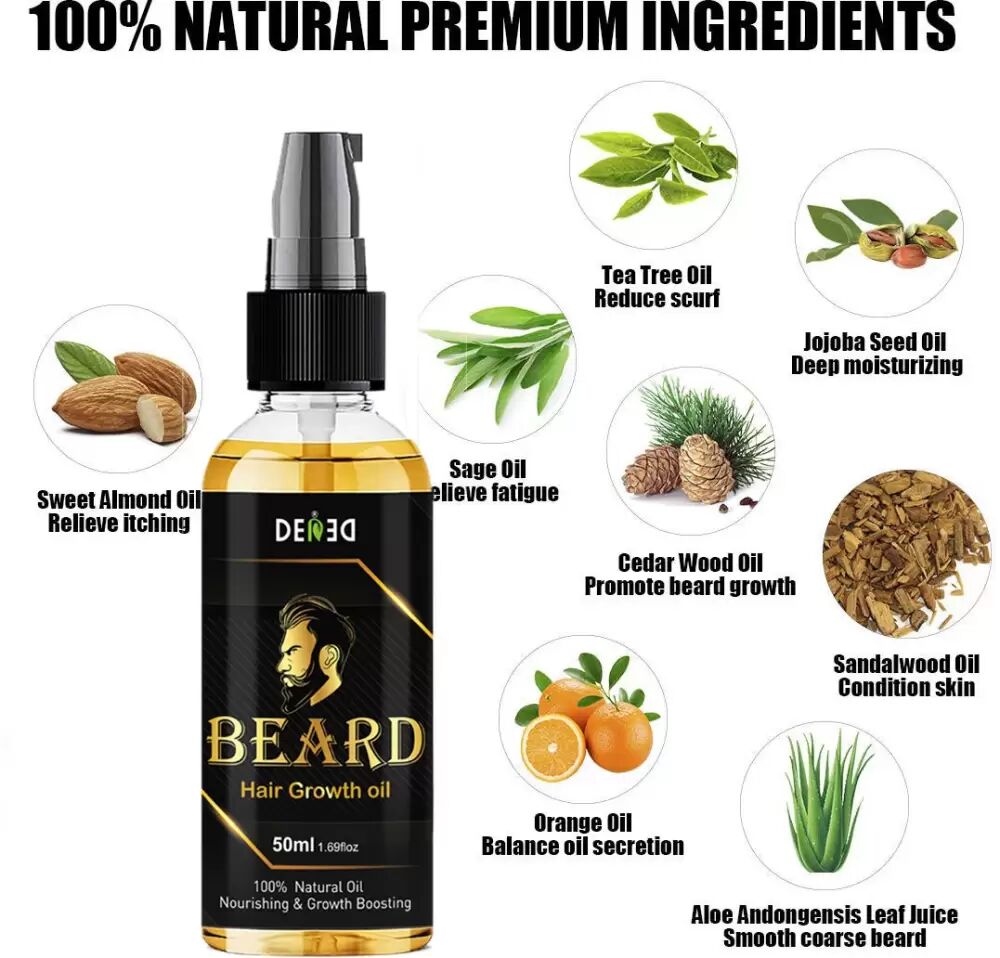 Beard growth oil
