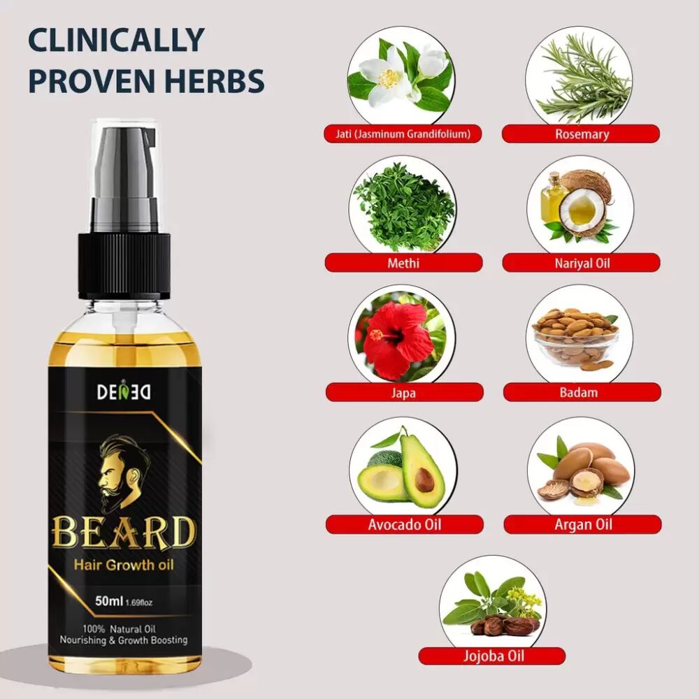 Beard growth oil