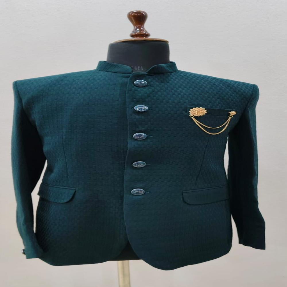 Mens Bandhgala Jodhpuri Suit with Pocket Chain
